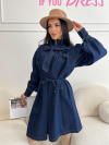 Rochie din denim Kabri Dark Blue