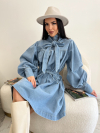 Rochie din denim Kabri Sky Blue