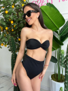 Top costum de baie Azure Black