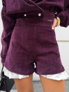 Pantaloni scurti Elianna Burgundy