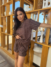 Pantaloni scurti Minimal Crush Chocolate