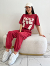 Pantaloni Acer Burgundy