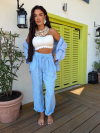 Pantaloni de in Hydra Blue