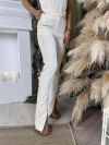 Pantaloni Lidia Ivory Slim