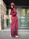 Pantaloni Madelina Burgundy
