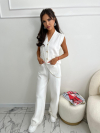 Pantaloni Suzana White