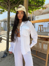 Cămașă de in Paros Coconut 