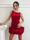 Rochie Illusion Red