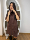 Rochie cu fermoar Fifona Chocolate