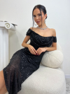 Rochie Shine like Star Black