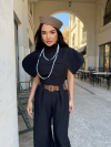 Set de maiou și top Karimea Black