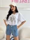 Tricou Diodi White- Blue