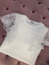 Tricou Lace Fantasy White