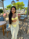 Set triplu de costum de baie și rochie Marrea Butter Yellow
