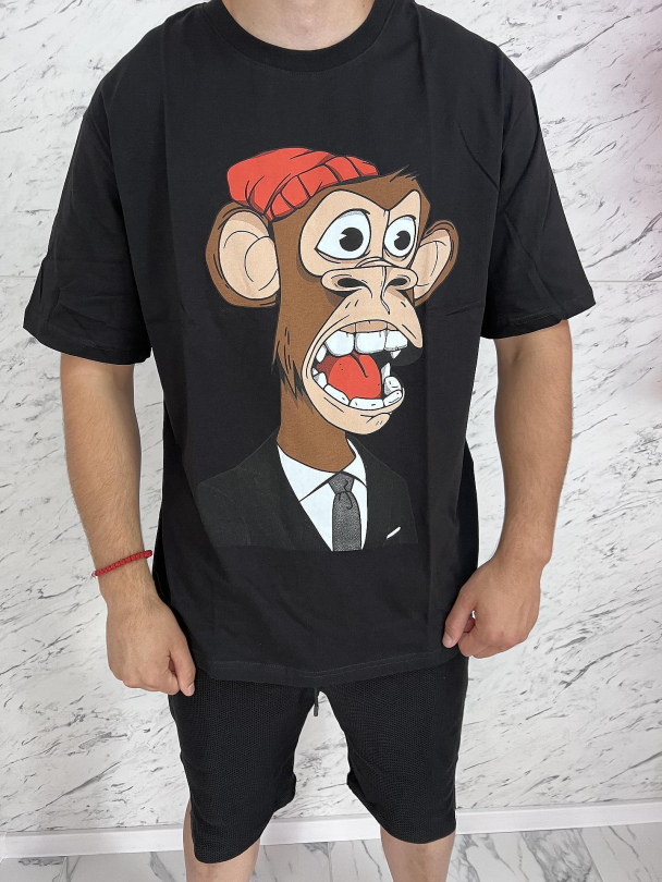 Tricou pentru bărbați Monkeys Black