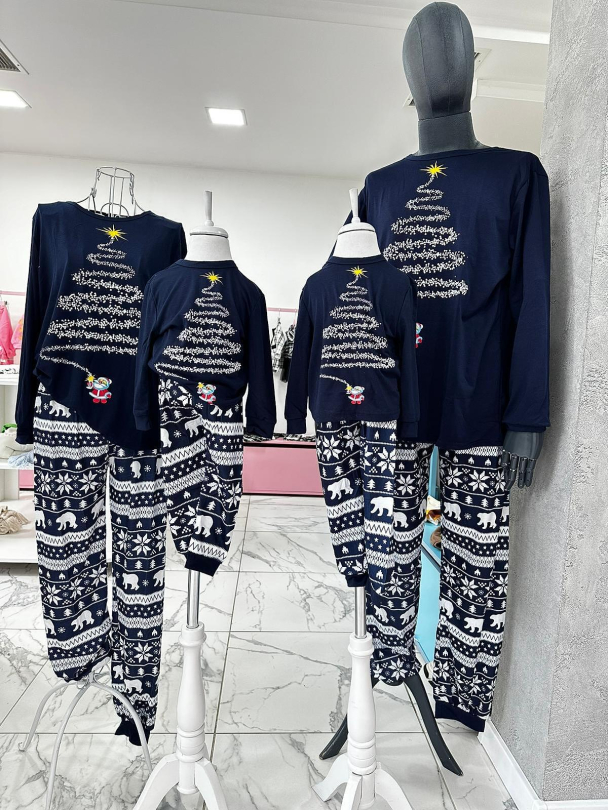 Pantaloni de pijama pentru copii Christmas Dark