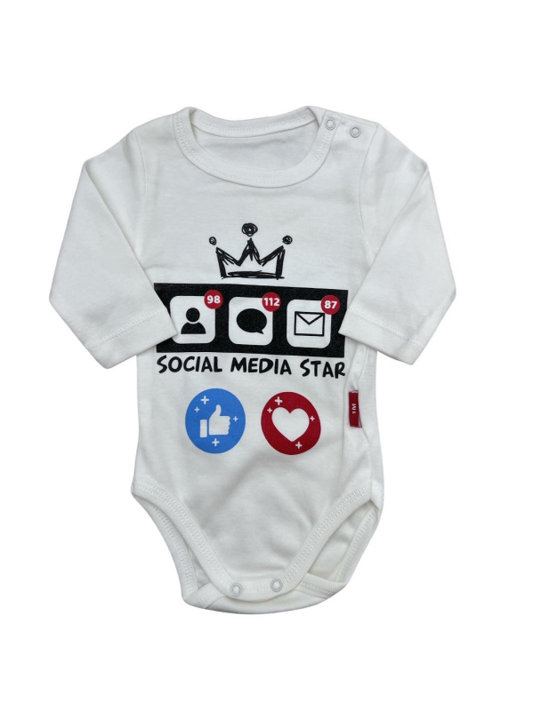 Body pentru bebeluși Star Media Sociale