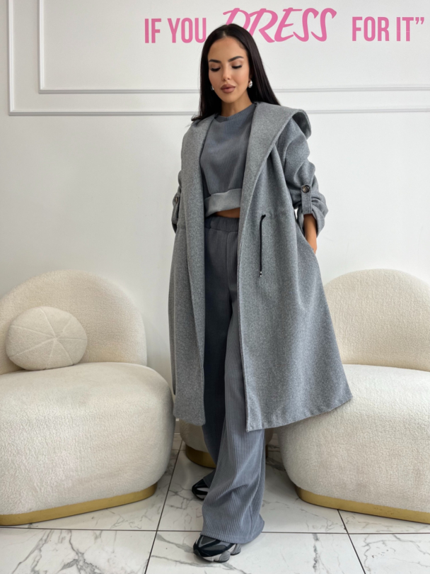 Coat Foreyn Dark Grey