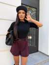 Pantaloni scurti Alix Burgundy
