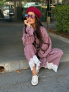 Pantaloni Avelune Burgundy