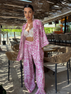 Pantaloni Meliorra Satin Pink