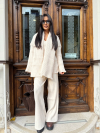 Pantaloni tricotați Movena Creamy