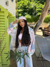 Set cămașă și eșarfă Jardin French Blue