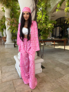 Set cămașă și eșarfă Lambadas Candy Pink