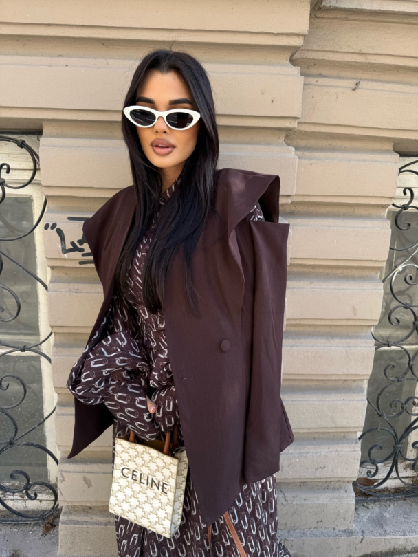 Blazer Kabany Dark Chocolate