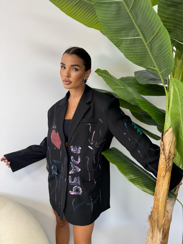 Blazer Peace Love Black