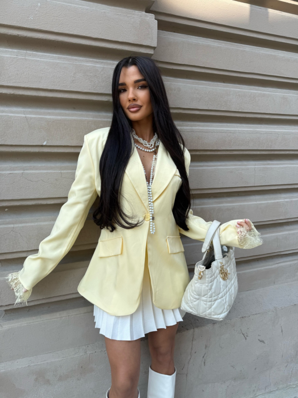 Blazer Persons Butter Yellow