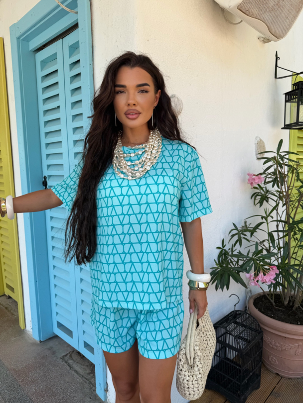 Bluza Viral Short Aqua Blue