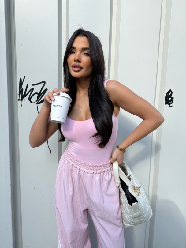 Body cu cupe Tully Baby Pink