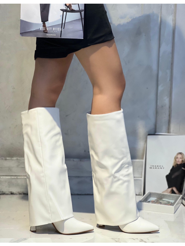 Cizme Toffee Bianco