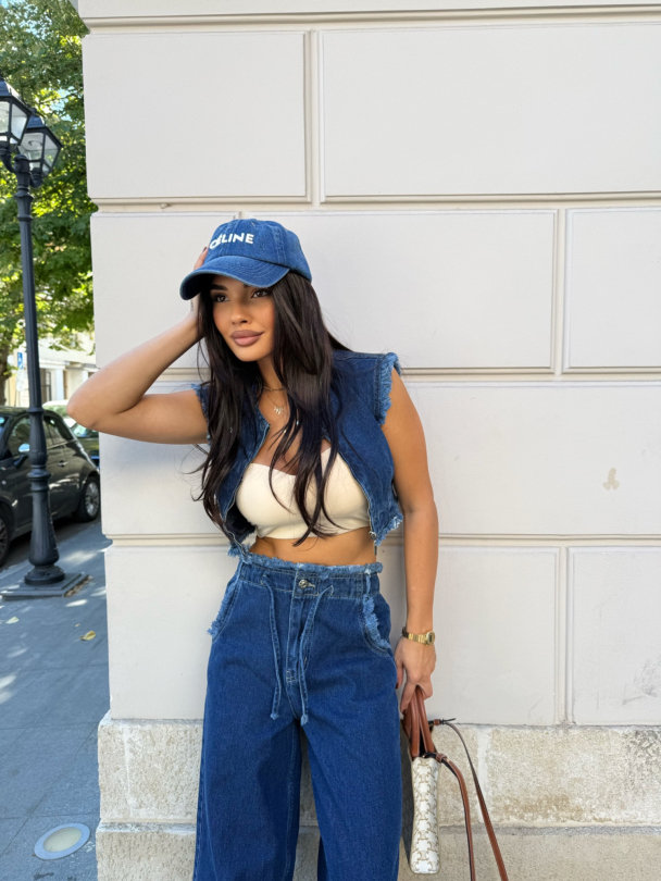 Vestă din denim Mandy