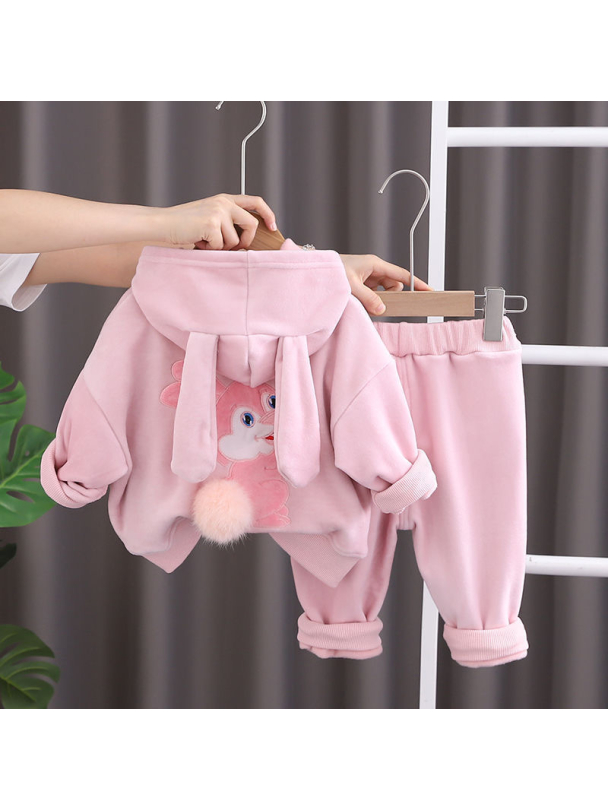 Set copii Fluffy Bunny Pink