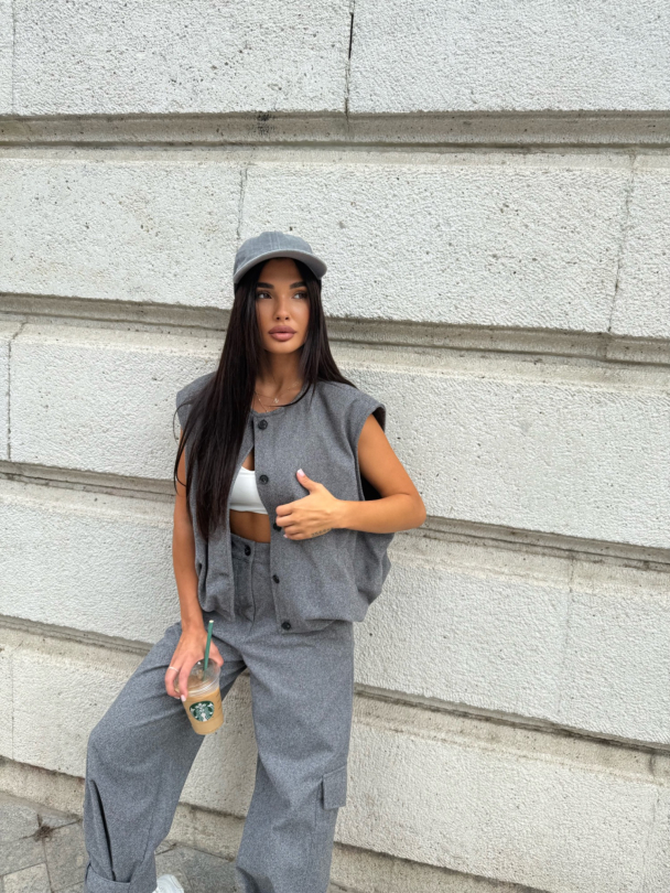 Vestă Catarina Grey