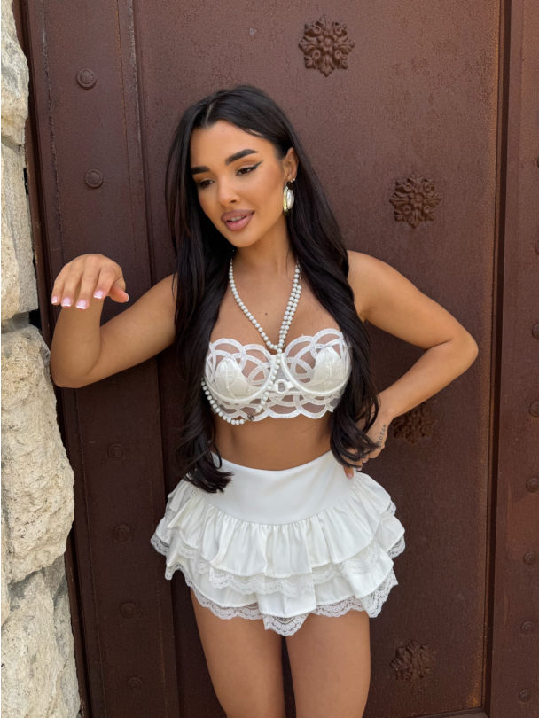 Pantaloni scurti Namelly White