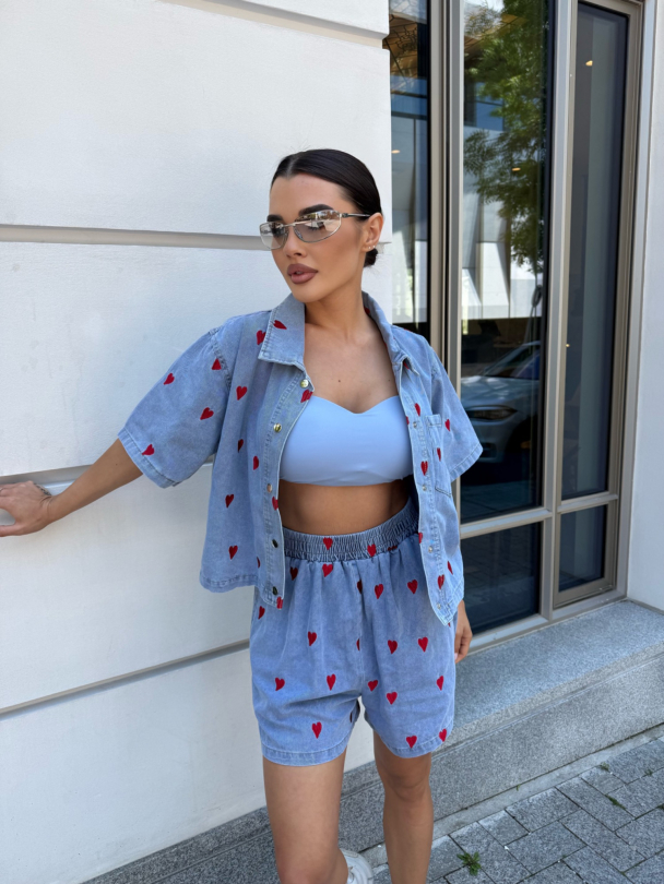 Pantaloni scurti Lavinia Blue
