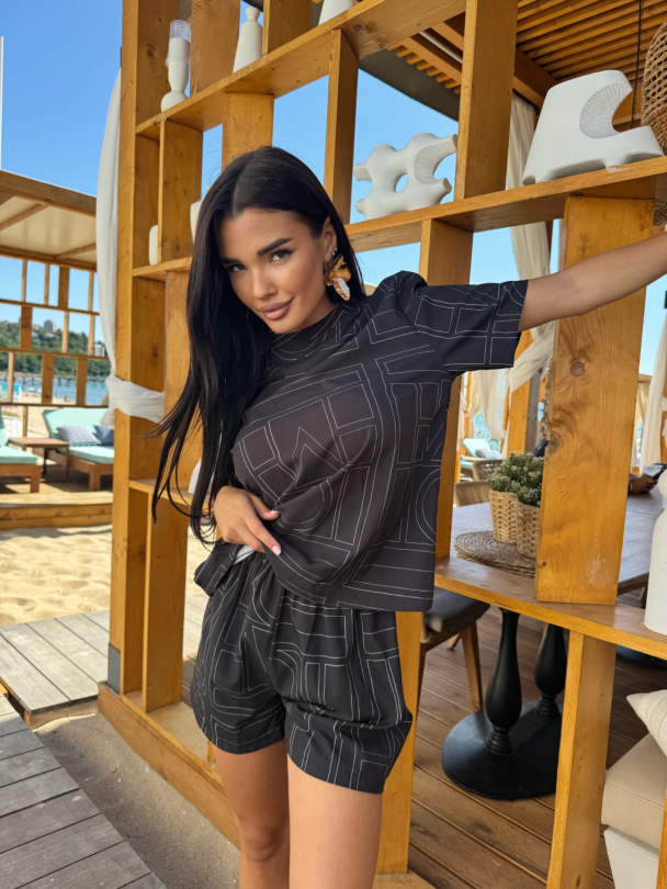 Pantaloni scurti Minimal Crush Black