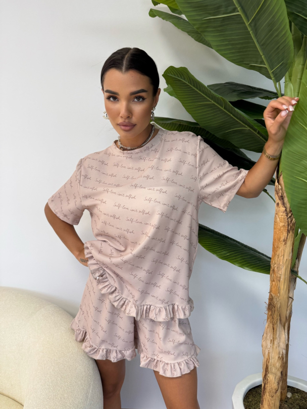Pantaloni scurti Self Love Latte