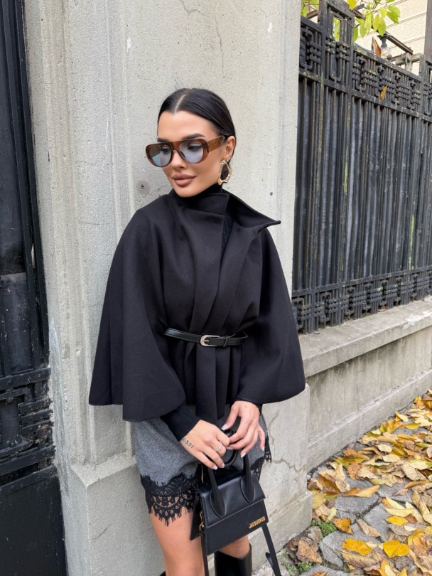 Palton Marielle Black