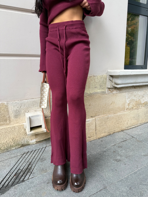 Pantaloni Addison Burgundy
