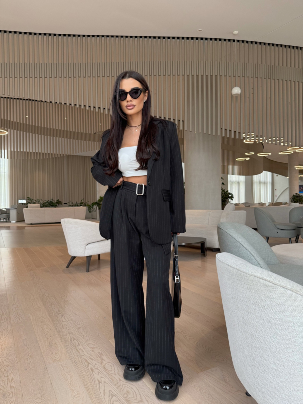 Pantaloni Amina Black