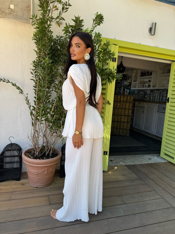 Pantaloni Asens White