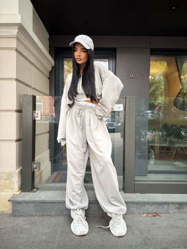 Pantaloni Avelyn Grey