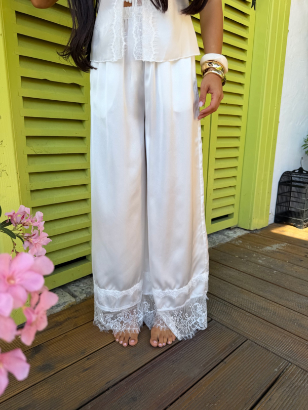 Pantaloni Bellela White