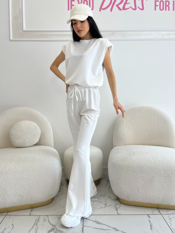 Pantaloni Besos White