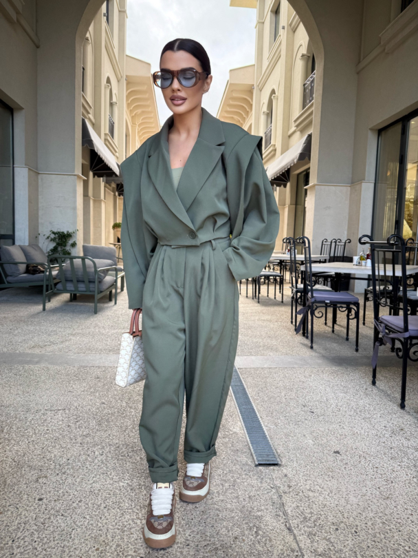 Pantaloni Bisquit Olive