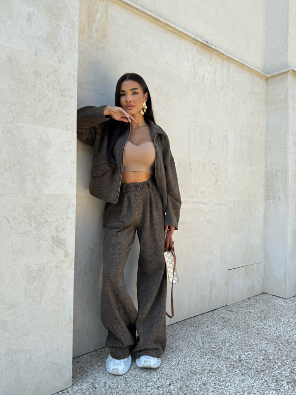 Pantaloni Caramel Glow Brownie
